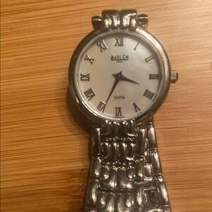 Silver Marlen Watch with Roman Numerals